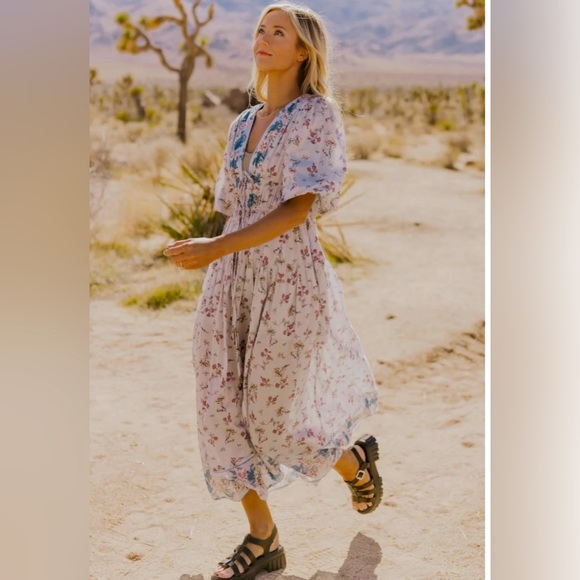 NWT Free People Lysette Maxi Dress - M - Picture 4 of 9